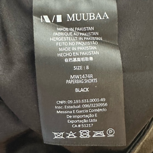 NWT Donan Paperbag Waist Leather Shorts - Picture 4 of 6